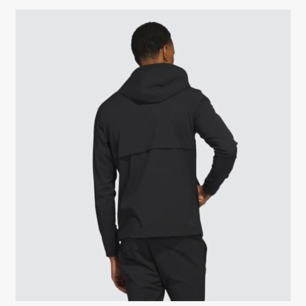 Adidas Golf Ripstop Quarter 1/4 Zip Pullover Hoodie Black Men's Large NWOTs - Picture 4 of 16